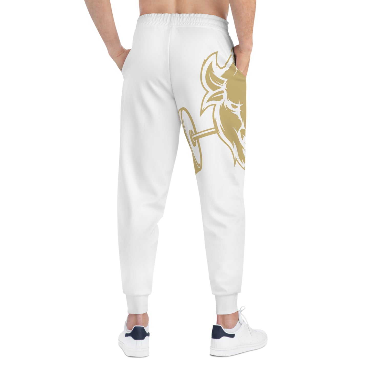 CU Barbell Bodybuilding Warm-Up Joggers (White)